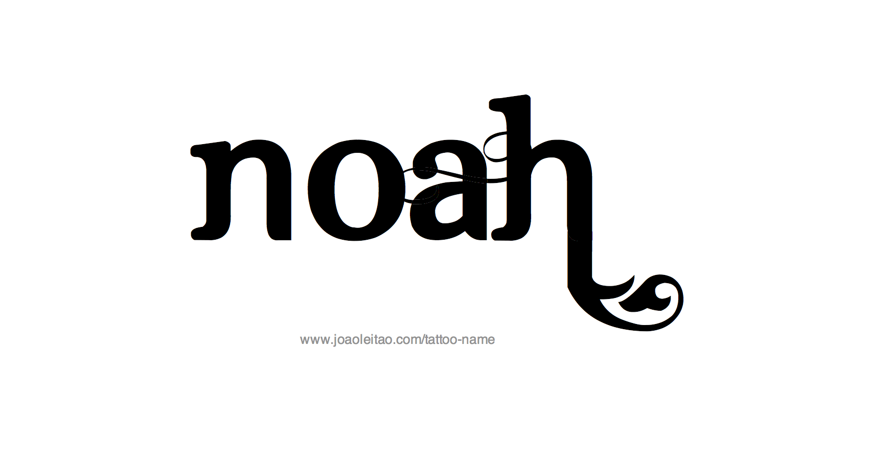 Noah Name Tattoo Designs